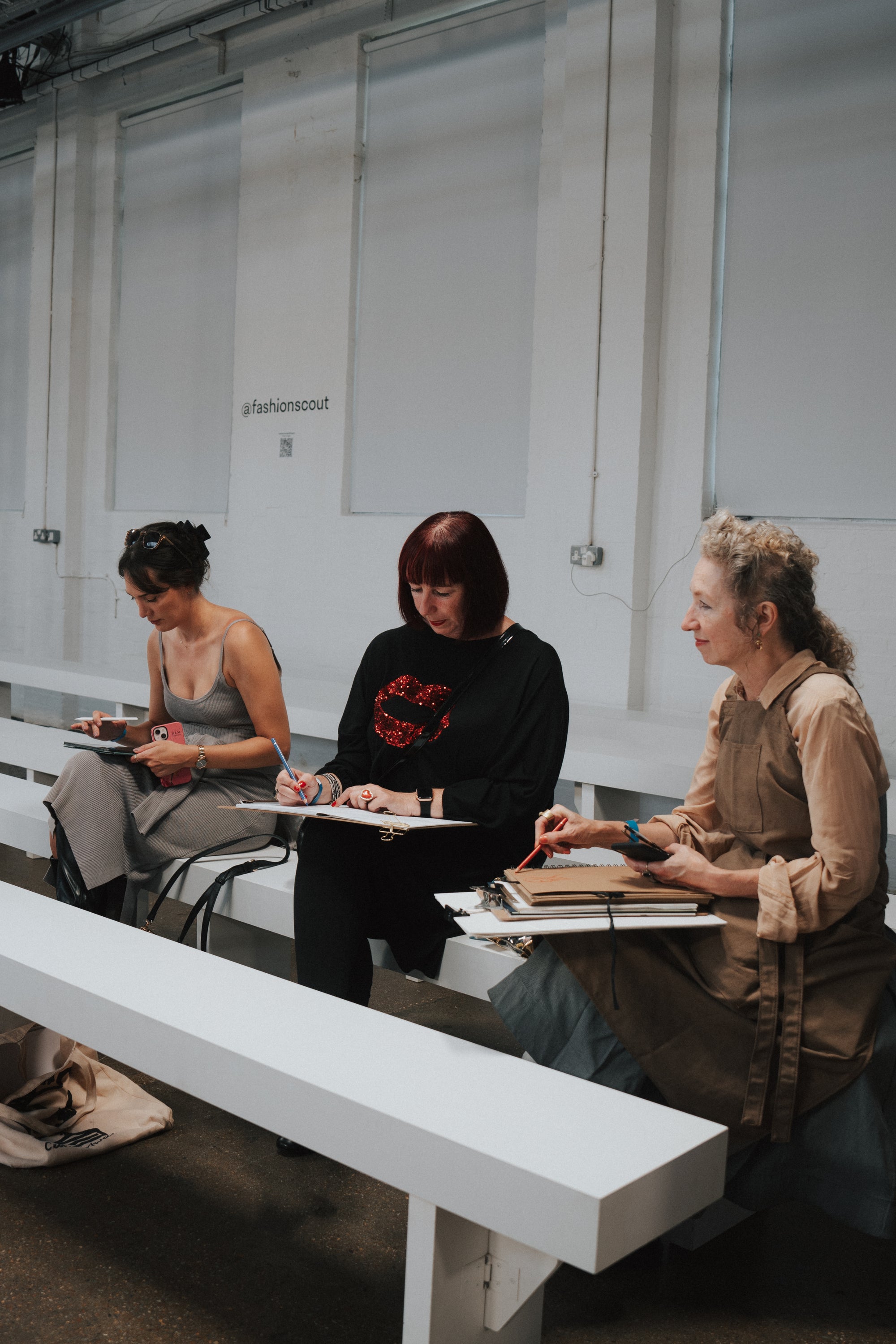 Fashion Illustrators in Runway Show