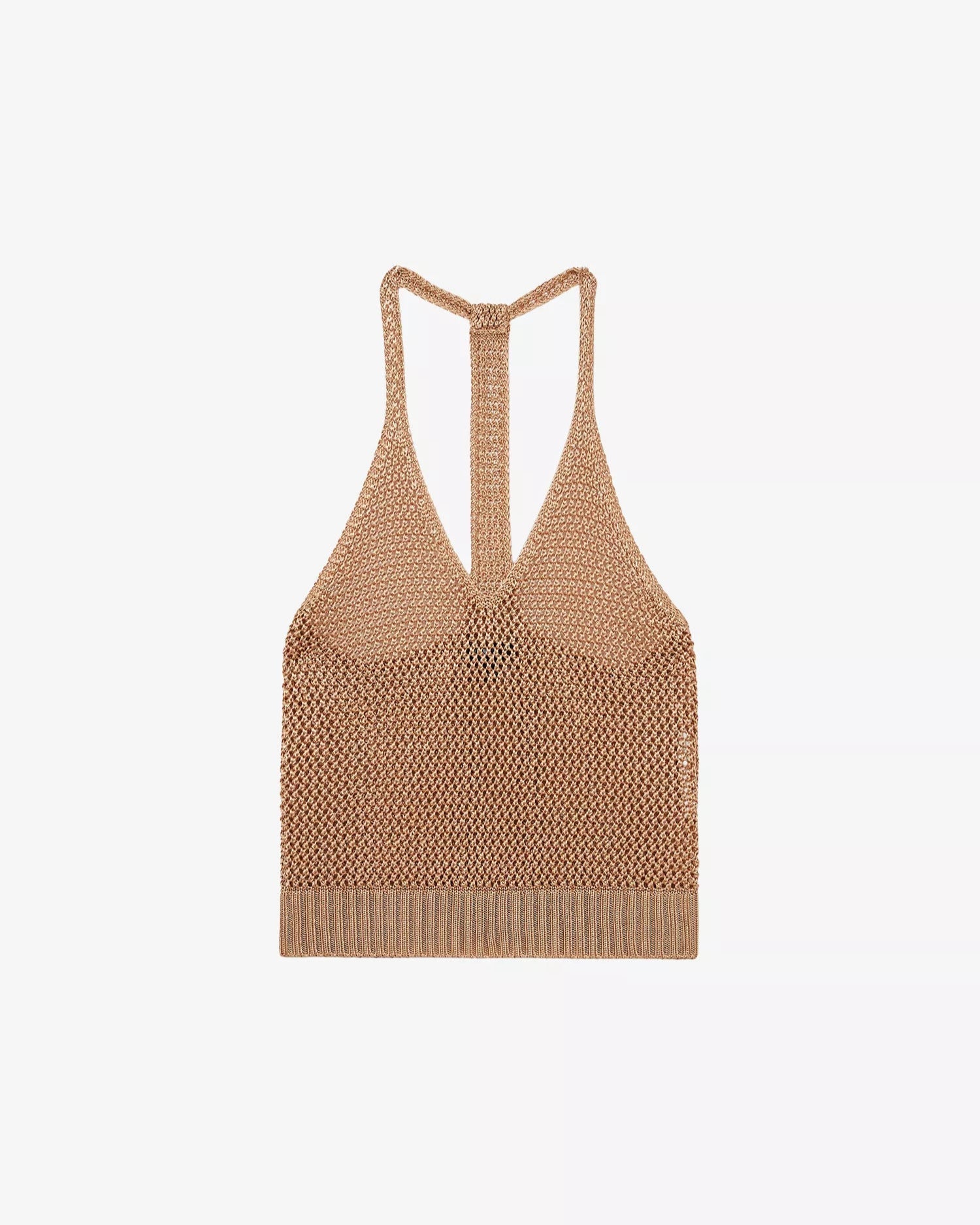Racer-Back Sleeveless Knitted Top