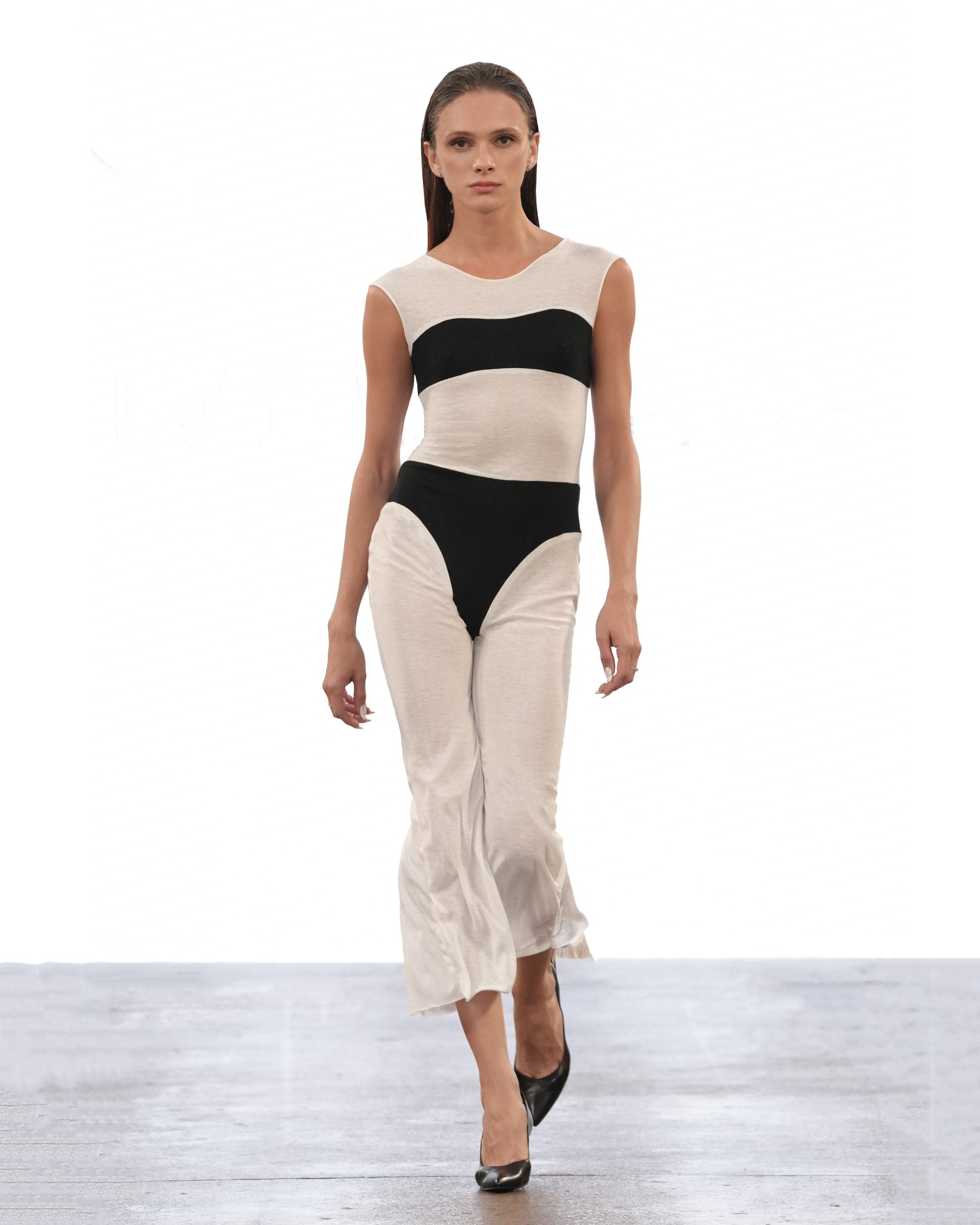 Black and White Superlady Dress