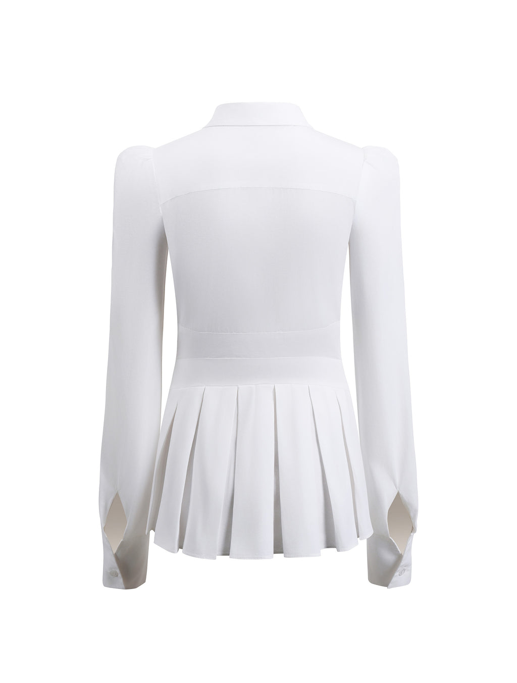 Chemise blanche plissée