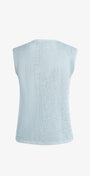 Aqua drift knit top back