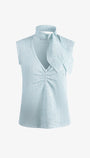 Aqua drift knit top