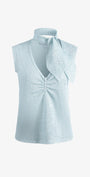 Aqua drift knit top