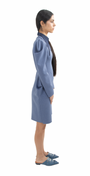 Cowl Sleeve Dress in Sideview