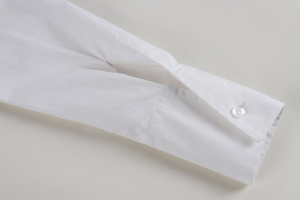 Chemise blanche plissée