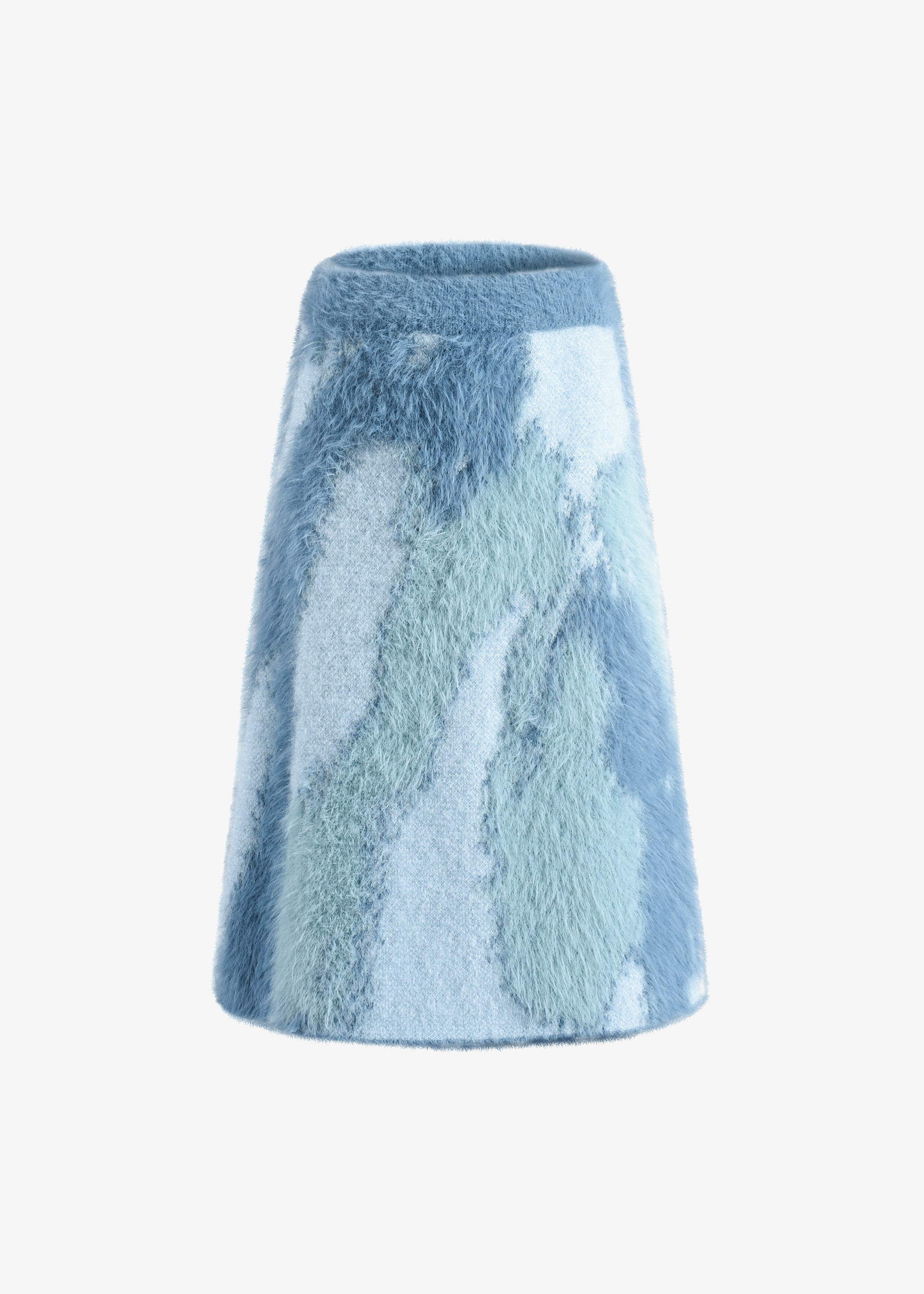 Aqua Drift Textured Skirt