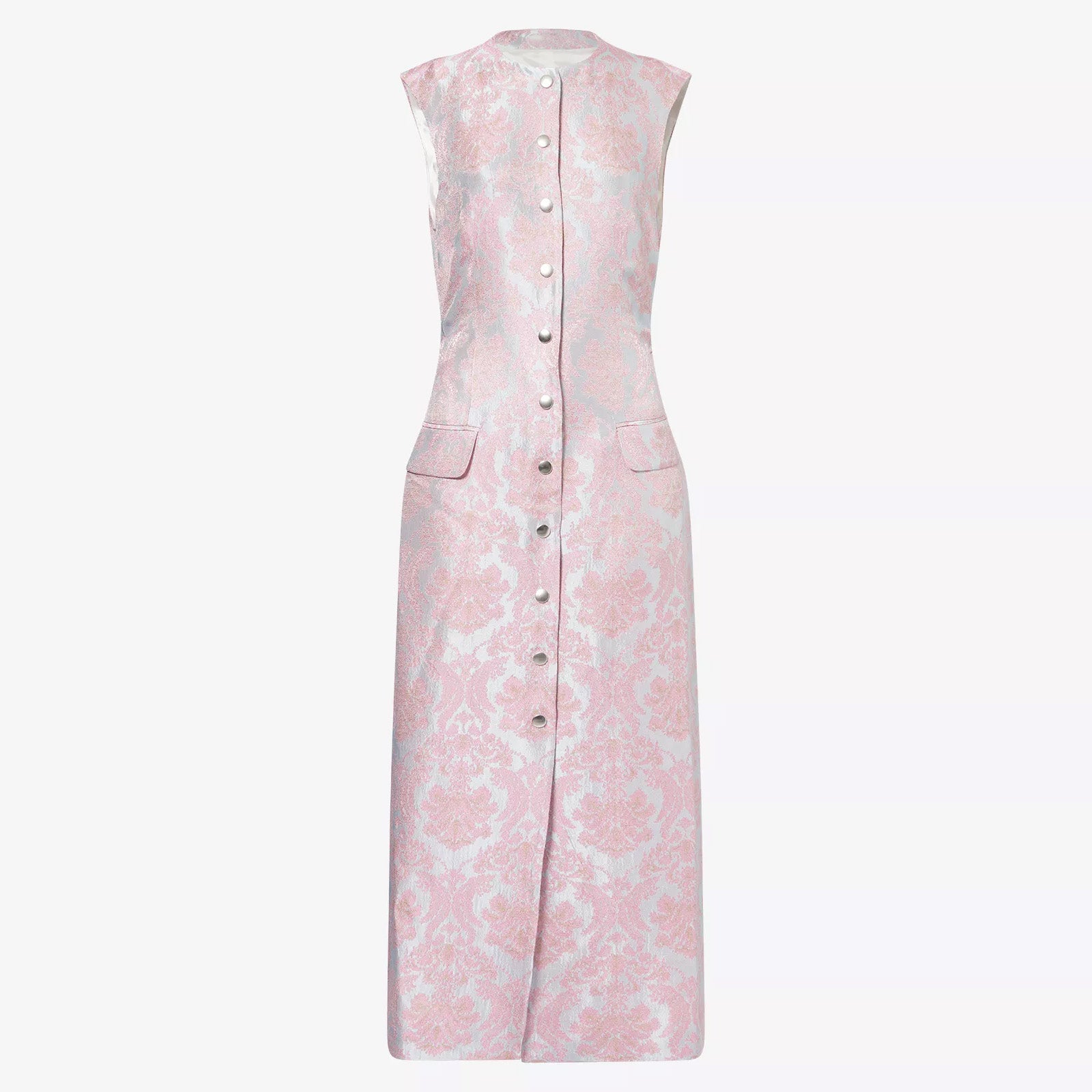 Floral Sleeveless Woven Midi Dress