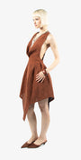 Silk Maxi Dress Model