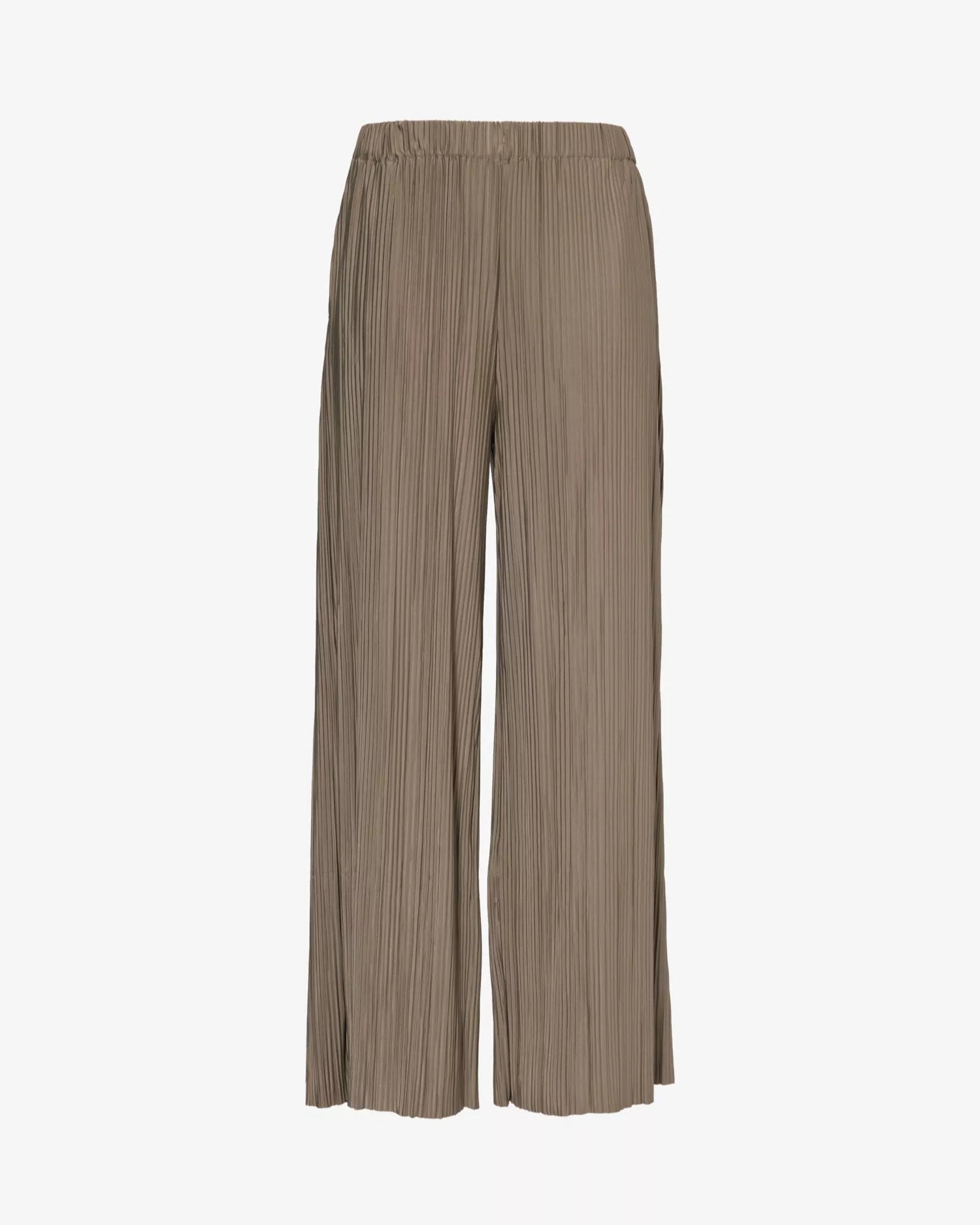 Wide-leg Stretch-polyester Trousers