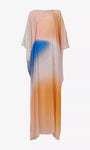 Gradient-Print Relaxed-Fit Woven Kaftan