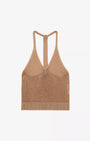 Racer-Back Sleeveless Knitted Top