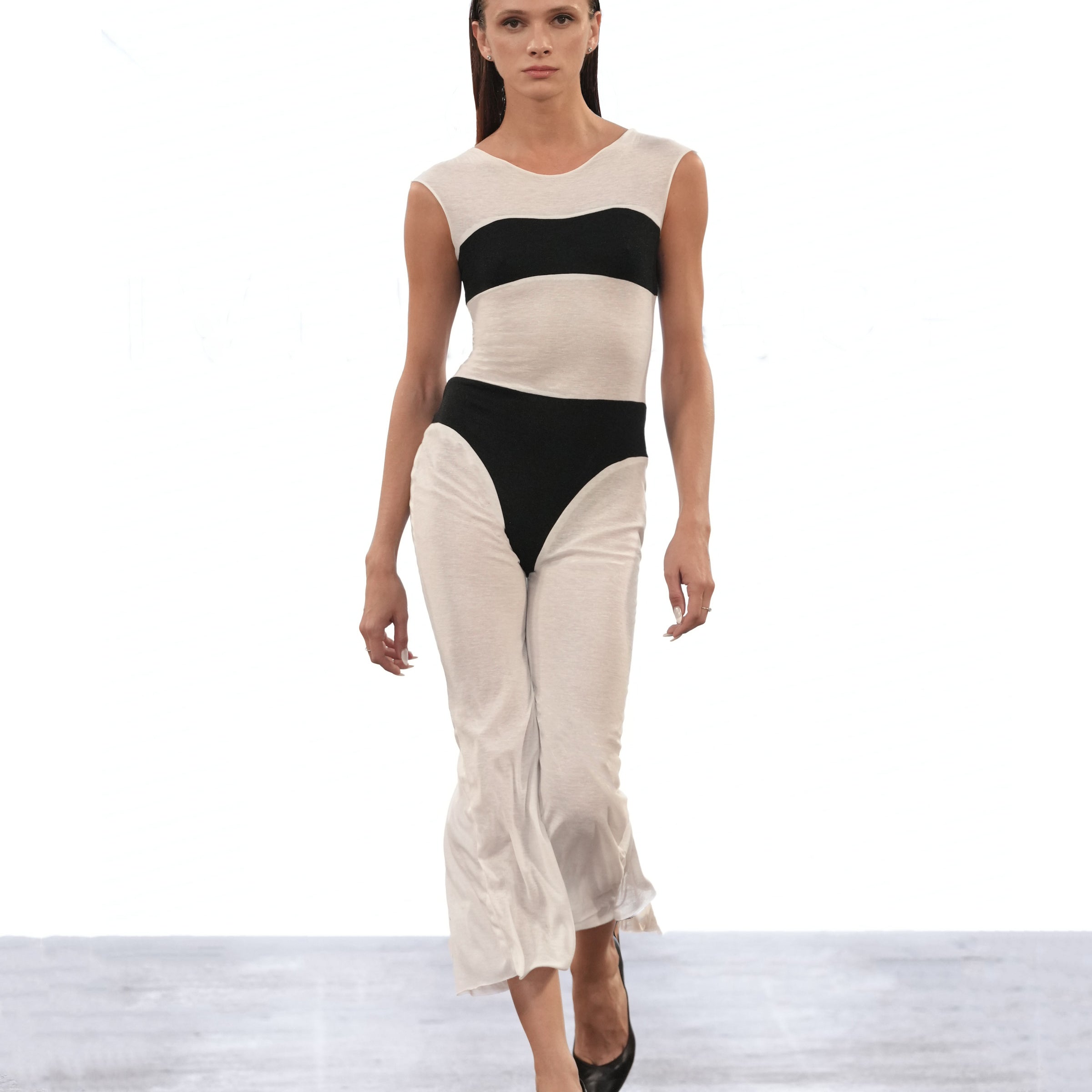 Black and White Superlady Dress