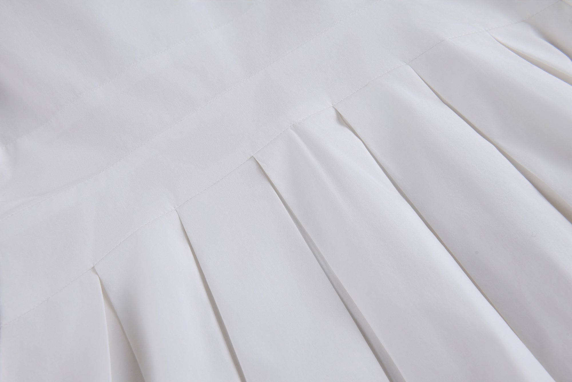 White Pleated Shirt