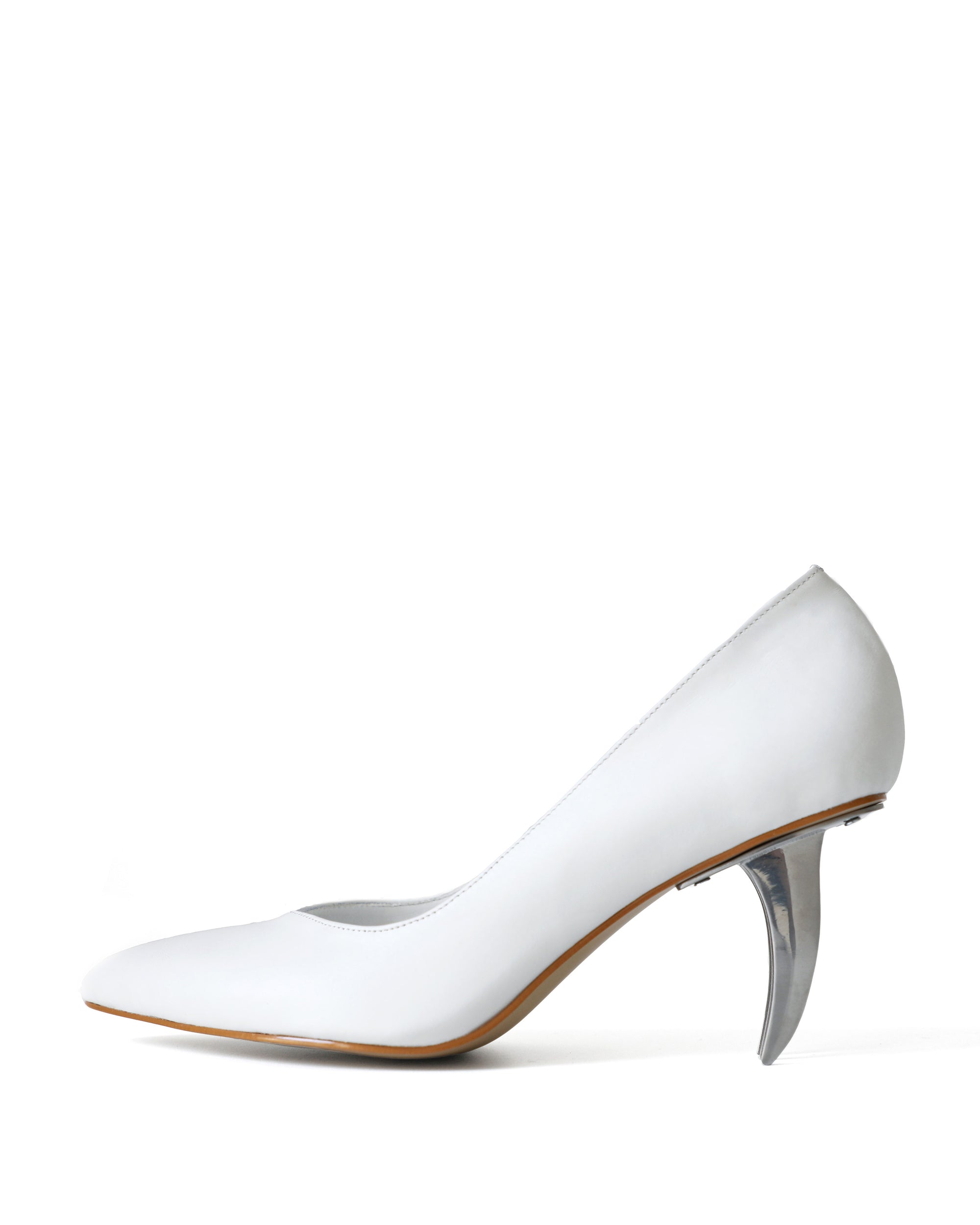 White Blade Heels - RIVERPEACE.CO Women's High Heels - Front