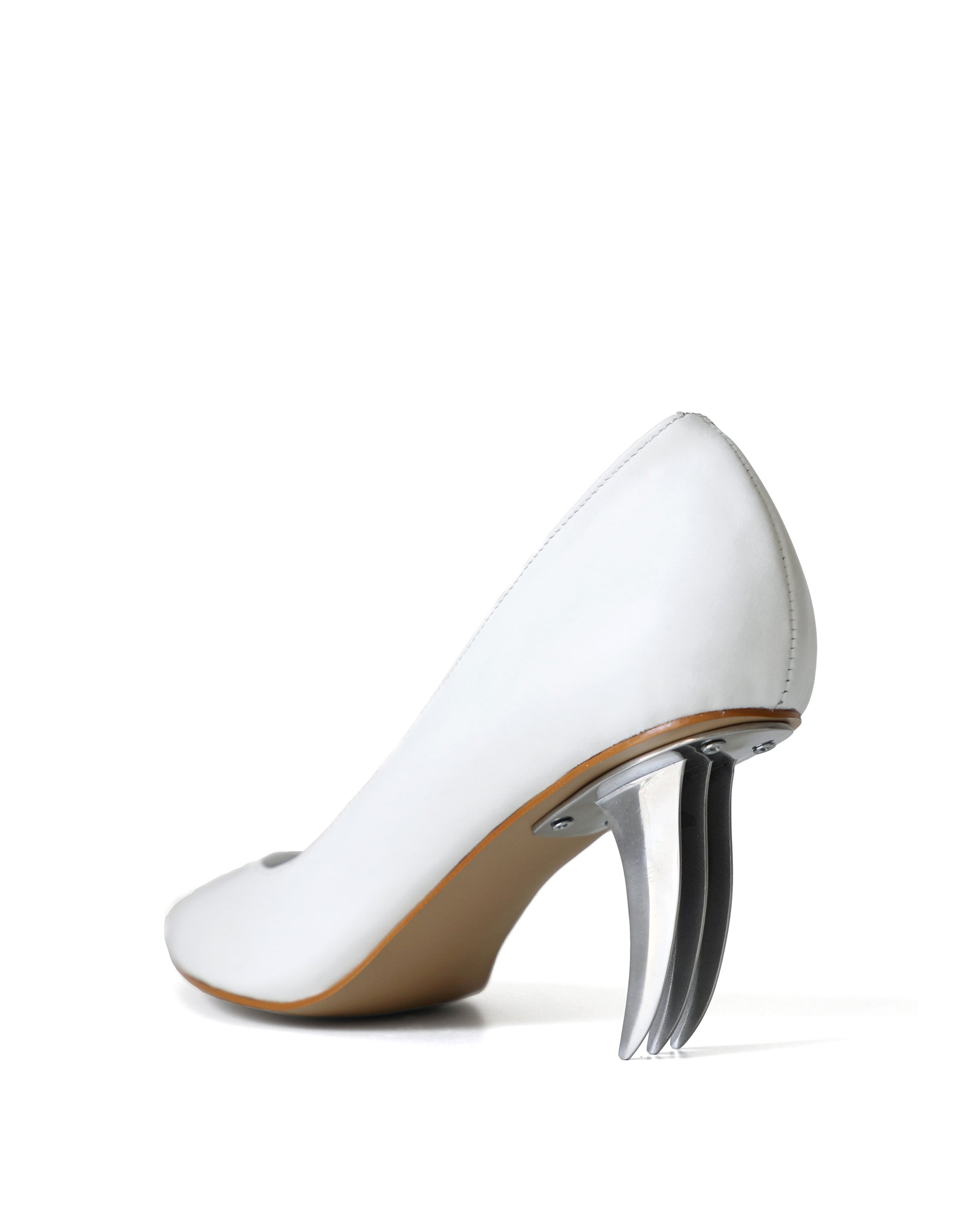 White Blade Heels - RIVERPEACE.CO Women's High Heels - Side