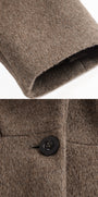 Details of a brown coat