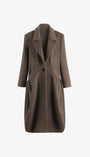 Brown coat on a white background