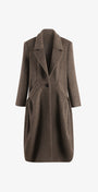 Brown coat on a white background