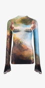 pisces printed top profile