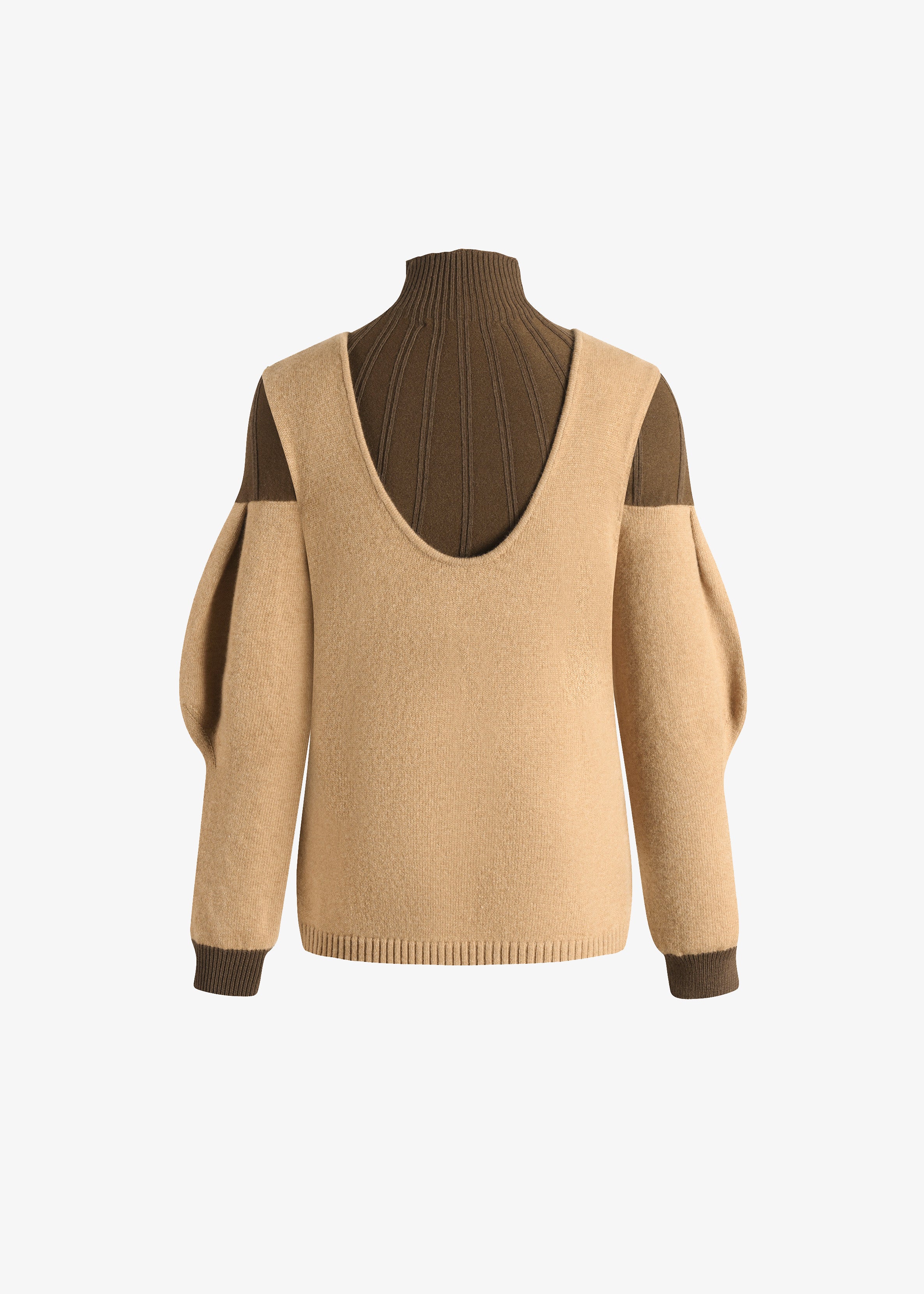 Sculpted knit top profile